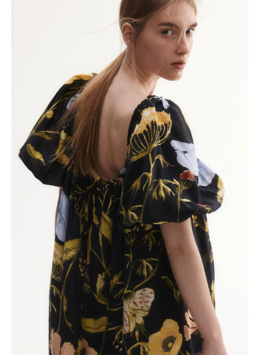 H&M Square-Neck Maxi Dress