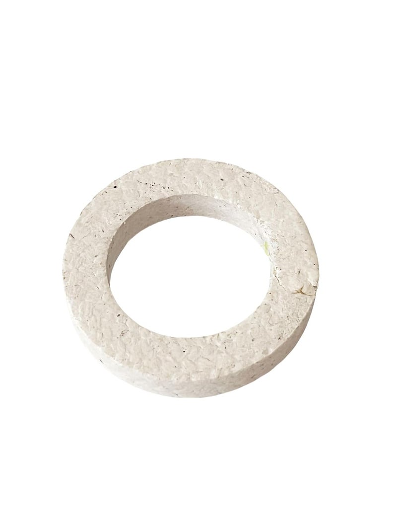 PTFE Impregnated Ramie Fiber Valve Packing Self Lubricating Wear Resistant Size OD52 ID32 10mmT 10Pcs - Image 1