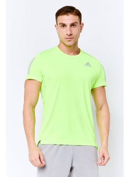 Adidas Men Sportswear Fit Short Sleeves Training T-Shirt, Neon Green  - Image 1