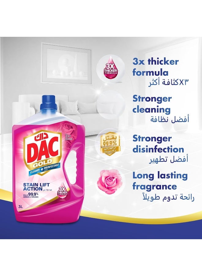 Dac Dac Multi Purpose Disinfectant Rose 3Litre  - Image 3