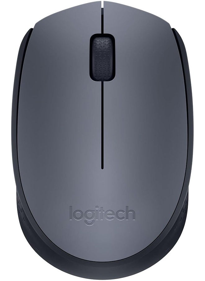 Logitech - Logitech M170 Wireless USB Mouse, 2.4GHz Wireless Technology, Optical Tracking, Up to 10m Wireless Range, Grey/Black - Image 1