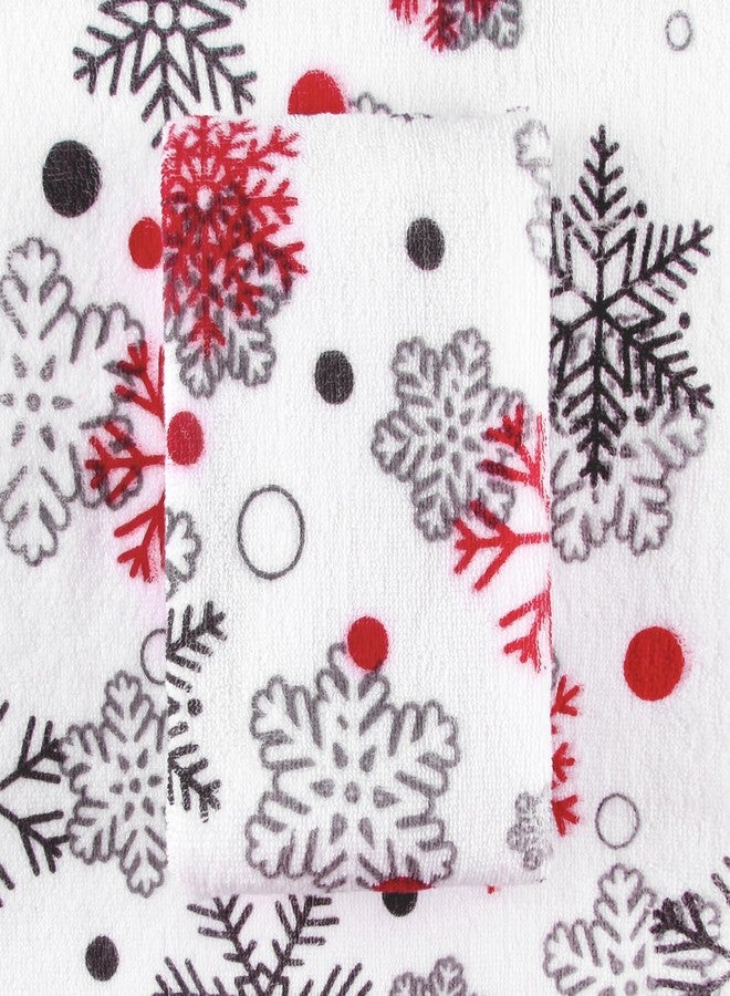Quera 2 Pack Christmas Hand Towels, Winter Christmas Snowflake 100% Cotton Bathroom Decorative Towels Set for Drying, Cleaning, Cooking, Holiday 13.7'' x 29.5'' - Image 2