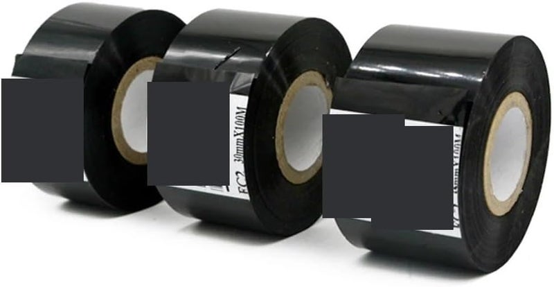 Thermal Ribbon of Printing Machine 30 * 100m Date Code Printer Accessory Black 30mm Width for Offices and Factories(1pcs) - Image 4