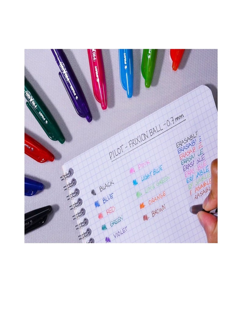 بايلوت أقلام بايلوت فريكسون القابلة للمسح – مجموعة من 4 – حبر أزرق – سن 0.7 مم - Image 1