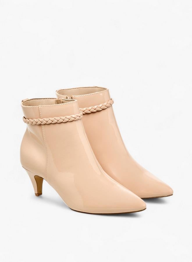 Flora Bella By Shoexpress Women Braided Accent Ankle Boots - Image 3