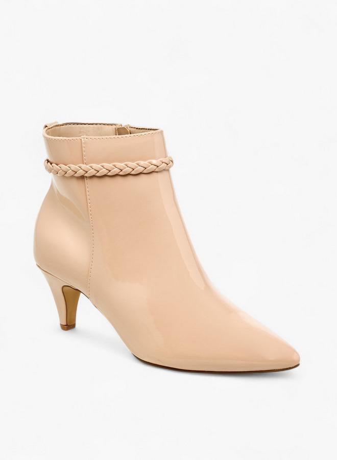 Flora Bella By Shoexpress Women Braided Accent Ankle Boots - Image 1