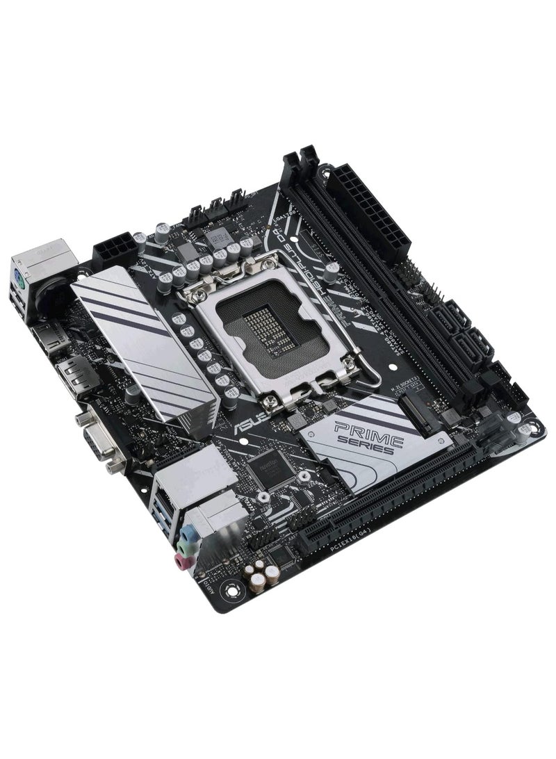 ASUS Prime H610I-PLUS D4 Mini-ITX Motherboard, LGA1700 Intel 12th/13th/14th Gen, 2x DDR4 Slots, PCIe 4.0 x16, M.2 + 4x SATA, HDMI/DP/VGA, USB 3.2 & 2.0, Realtek 7.1 Audio, H610 Chipset | 90MB1B20-M0EAYC - Image 2