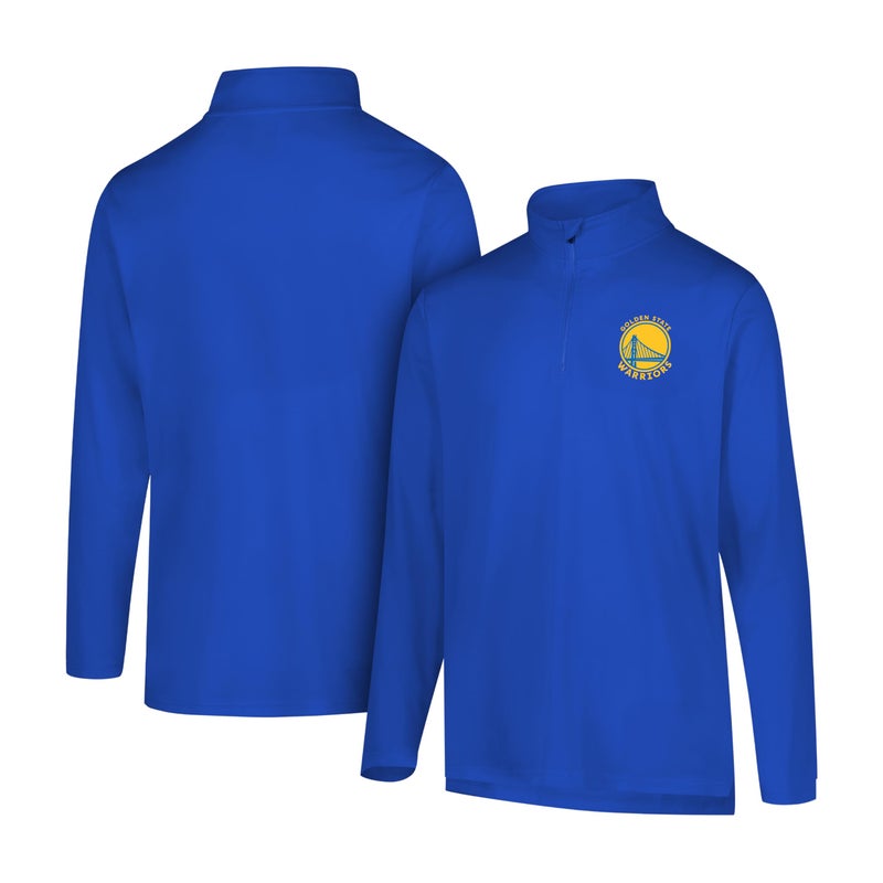 Ultra Game Mens NBA Official Super Soft Quarter Zip Long Sleeve TShirt Golden State Warriors Team Color Medium - Image 2