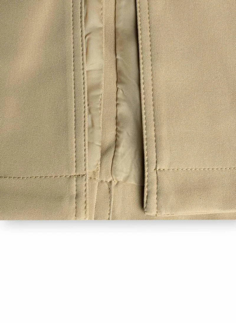 Shapes BEIGE DOUBLE BREASTED LONG TRENCH  COAT for Women | Best Price UAE