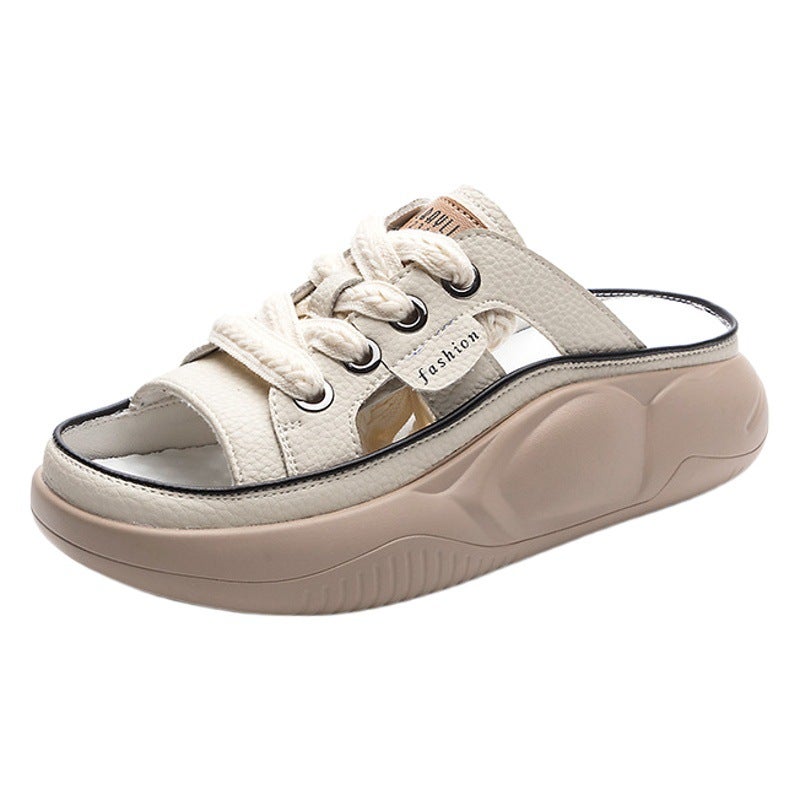 Genuine Leather 2026 Summer New Casual Fashion Trendy Hot-Selling Sandals Comfortable Soft-Soled Outdoor Women''s Sandals Trendy - Image 2