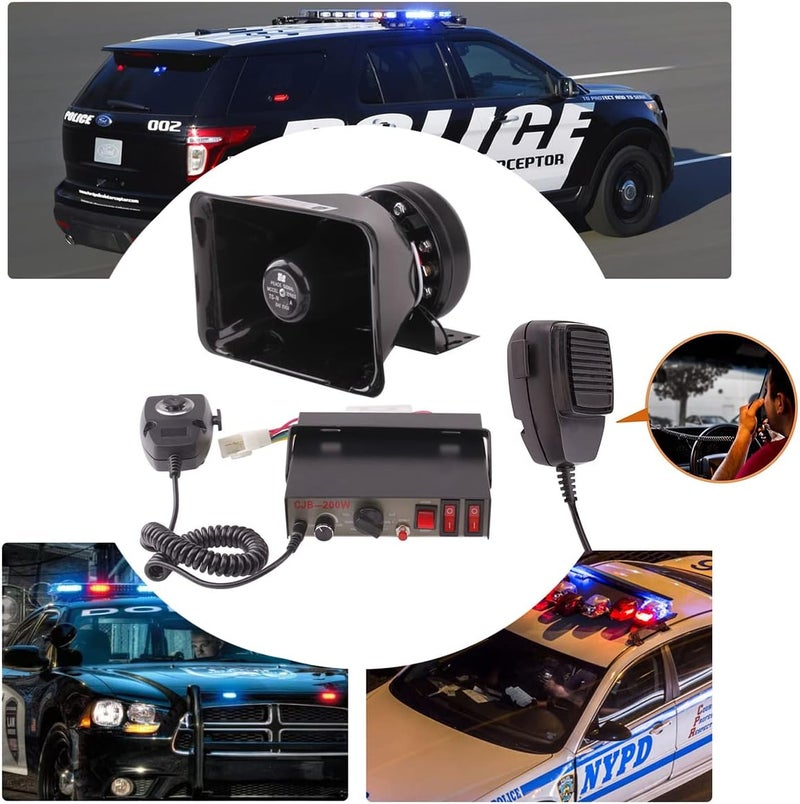 banhao Police Warning Emergency Siren PA System with Speaker and Microphone (12V, Siren Horn B02) - Image 5