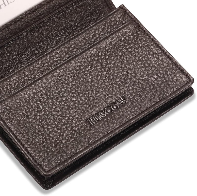 HISCOW Leather Business Card Case Holder for Men & Women, Italian Calfskin - Image 5