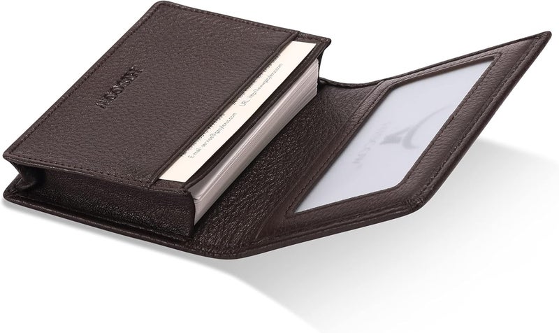 HISCOW Leather Business Card Case Holder for Men & Women, Italian Calfskin - Image 3