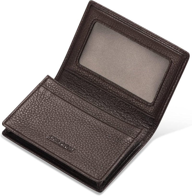 HISCOW Leather Business Card Case Holder for Men & Women, Italian Calfskin - Image 4