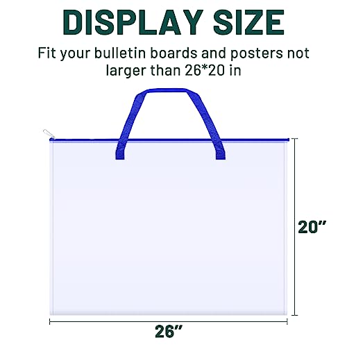 AKAYOK Bulletin Board Poster Storage Bag, Art Portfolio Bag, Portfolio Folder for Artwork, Artwork Storage Case for Poster, Bulletin Board, Scrapbook, Keepsake and Teaching Materials (26'' x 20'') - Image 5