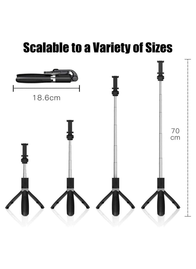 Selfie Stick Tripod with Remote All in One Portable Cell Phone Stand Compatible with iPhone 13 12 11 pro Xs Max Xr X 8 7 6 Plus, Samsung Android Smartphone - Image 4