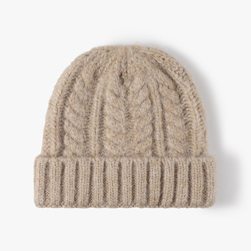 Jacquard Ladies Cold Cap Warm Padded Wool Cap Men'S Ear Protection Joker Knitted Hat - Image 1