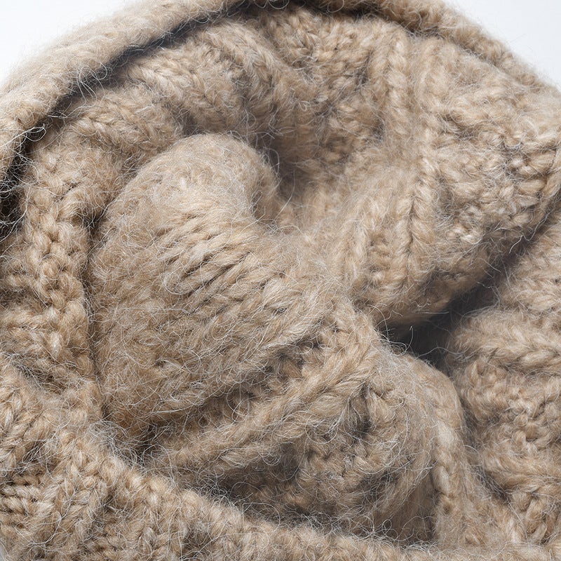 Jacquard Ladies Cold Cap Warm Padded Wool Cap Men'S Ear Protection Joker Knitted Hat - Image 5