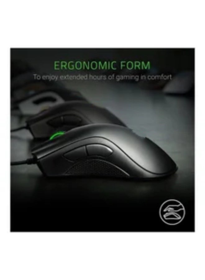 Generic DeathAdder Essential Wired Gaming Mouse with 6,400 DPI Optical Sensor, 5 Prog Buttons, Mechanical Switches, Ergonomic Form Factor, Standard Stock Feet, 10M Clicks, Black  - Image 3