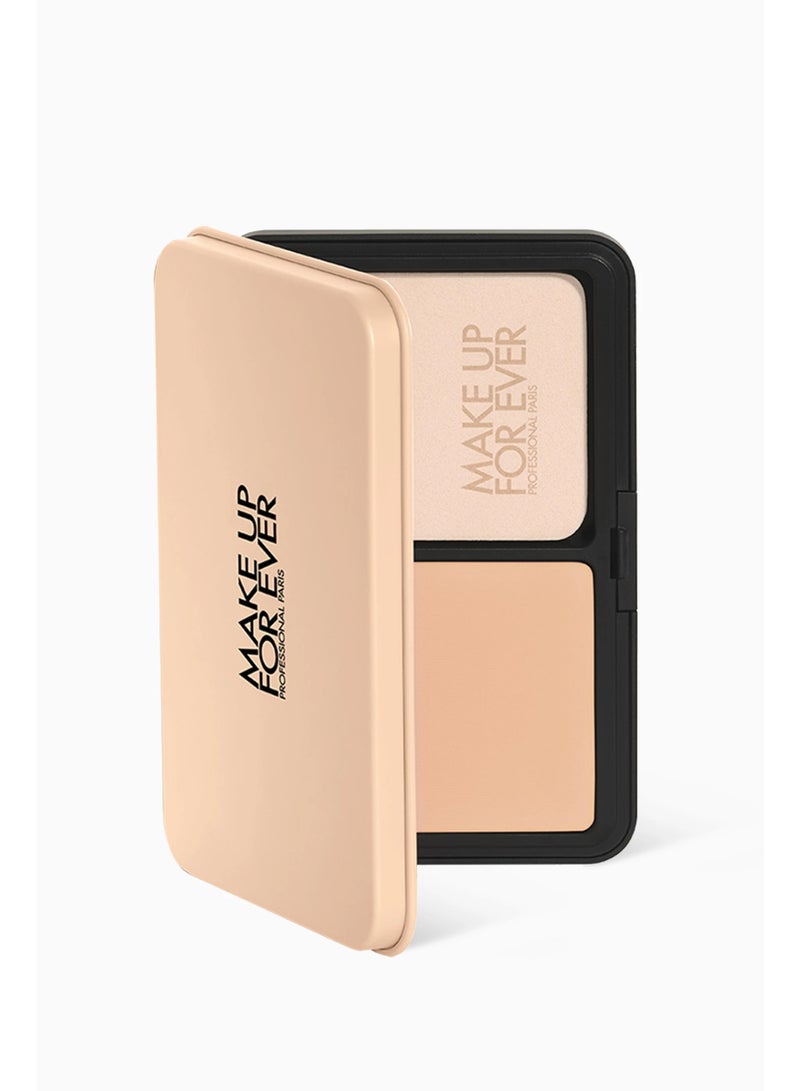 MAKE UP FOR EVER HD Skin Matte Velvet Blurring Powder Foundation 1Y16 Warm Beige 11g – Full Coverage Matte Powder Foundation for Warm Skin Tones - Image 1