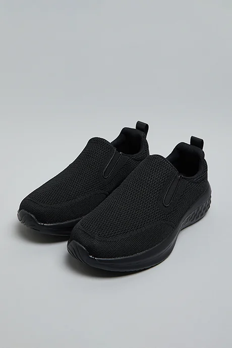 R&B Textured Slip-On Shoes