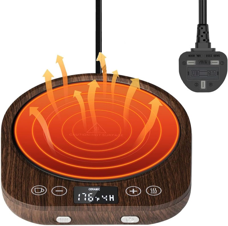 LinJie Coffee Cup Heater with 1-9 Hour Timer and 3 Temperature Settings - Image 1
