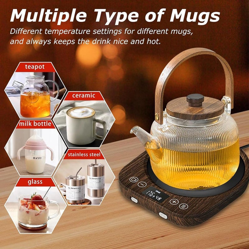 LinJie Coffee Cup Heater with 1-9 Hour Timer and 3 Temperature Settings - Image 4