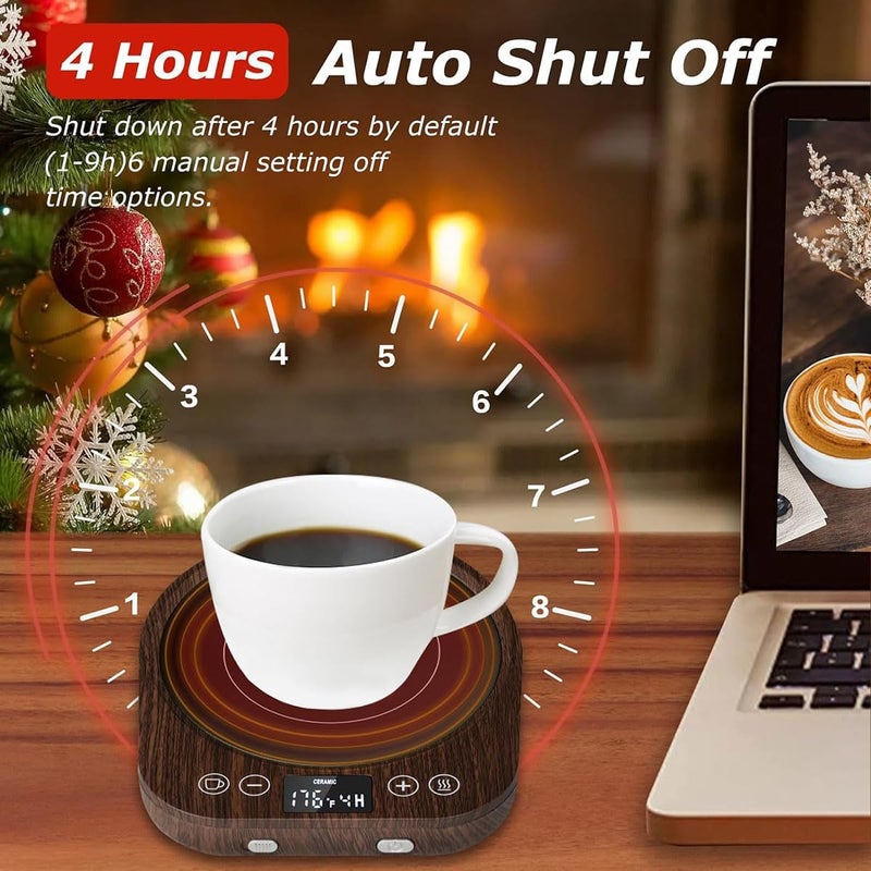 LinJie Coffee Cup Heater with 1-9 Hour Timer and 3 Temperature Settings - Image 3