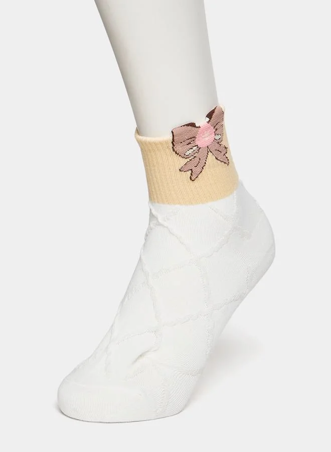 Styli Set of 5 - Teddy Printed Socks