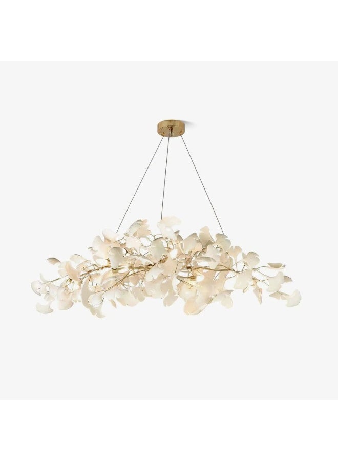Yellow Ginkgo Leaf Chandelier  - Image 3