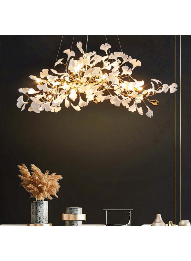 Yellow Ginkgo Leaf Chandelier  - Image 1