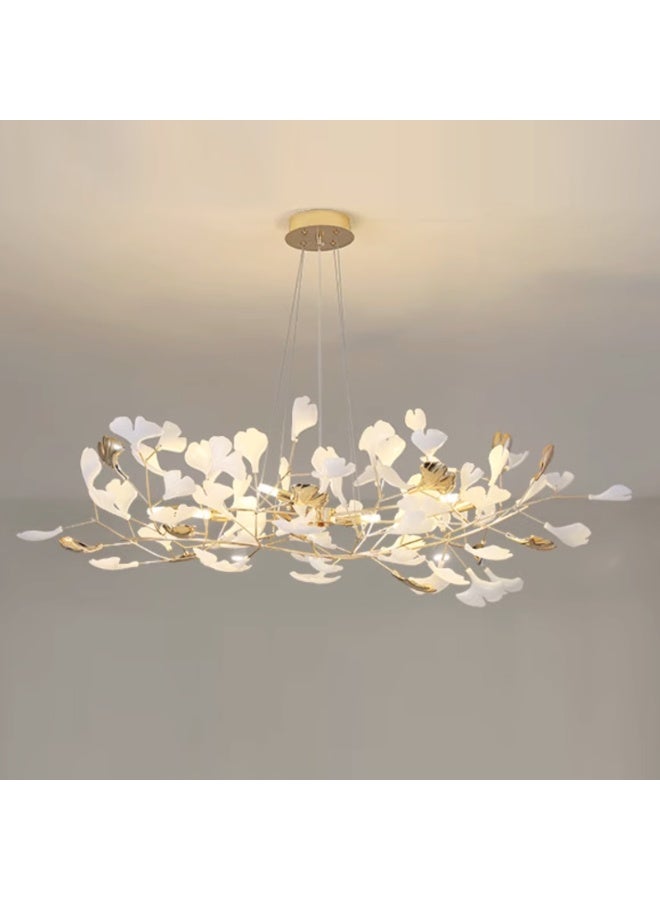 Yellow Ginkgo Leaf Chandelier  - Image 2