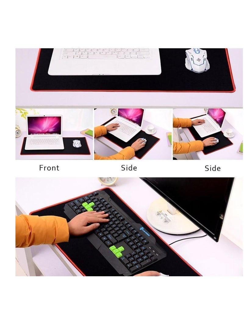 Generic - Gaming mouse pad XXL, extended mouse mat, desk mat, rectangular anti-slip mouse pad with soft rubber bottom, keyboard/mouse pad with stitched edges, suitable for laptop use. - Image 1