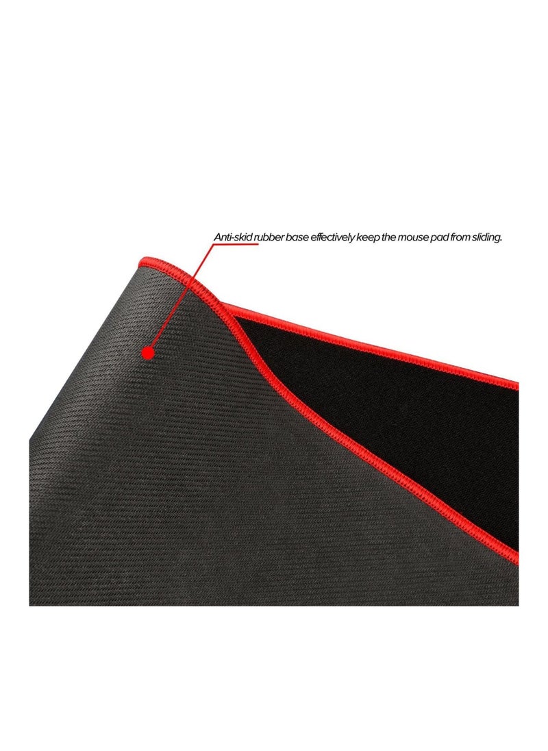 Generic - Gaming mouse pad XXL, extended mouse mat, desk mat, rectangular anti-slip mouse pad with soft rubber bottom, keyboard/mouse pad with stitched edges, suitable for laptop use. - Image 1