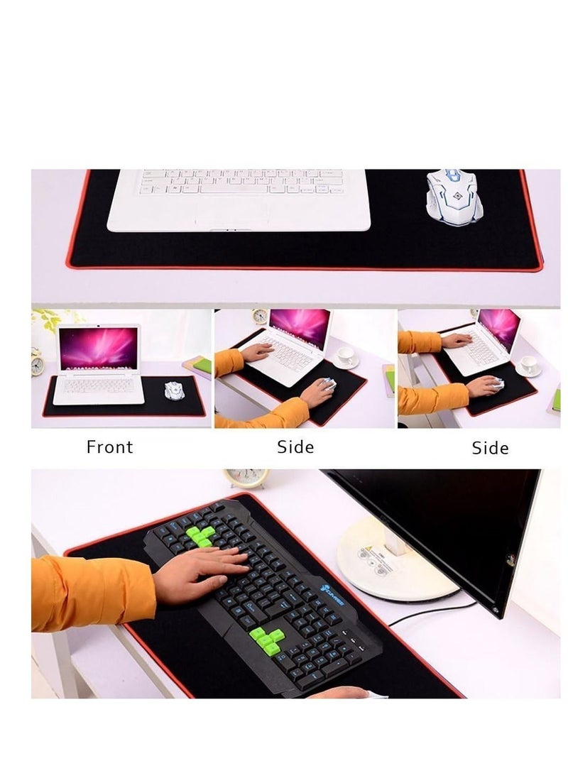 Generic - Gaming mouse pad XXL, extended mouse mat, desk mat, rectangular anti-slip mouse pad with soft rubber bottom, keyboard/mouse pad with stitched edges, suitable for laptop use. - Image 1