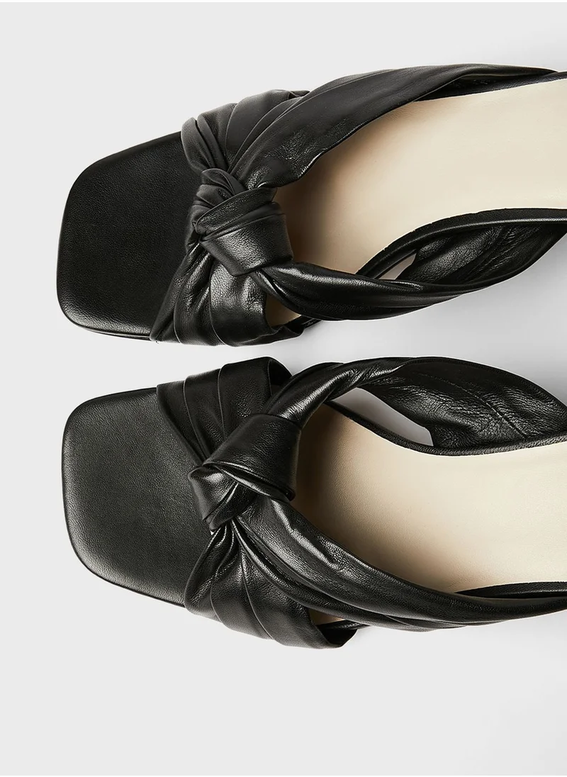 Ted Baker Knotted Leather Sandals