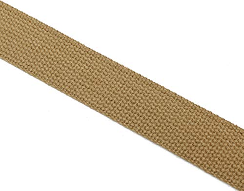 BC Belts Canvas Web Belt Military Style with Brass Buckle and Tip 54" Long Many Colors (Tan) - Image 4