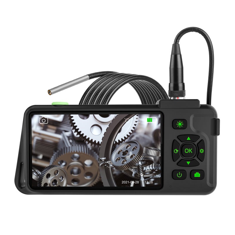 Industrial Endoscope with 4.5-inch IPS Color Display 1080P Photos Videos Snake Camera with 6 LED Lights Borescope IP67 Waterproof 2 Million Pixels Inspection Camera with TF Card Slot for Maintenance - Image 1