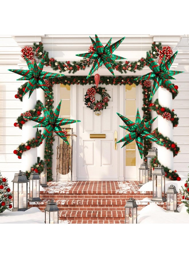 ZAKVOOR 60 Pcs Star Balloons, 12 Spike Foil Explosion Party Decoration Balloons for Wedding Birthday Anniversary Backdrop (Christmas) - Image 2