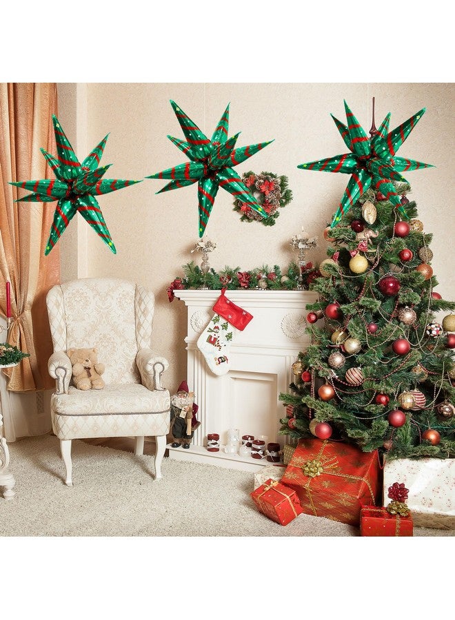 ZAKVOOR 60 Pcs Star Balloons, 12 Spike Foil Explosion Party Decoration Balloons for Wedding Birthday Anniversary Backdrop (Christmas) - Image 4