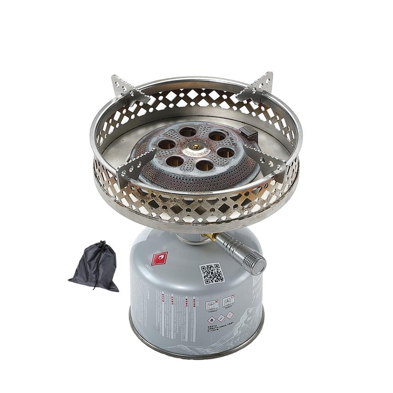 camping moon CAMPINGMOON Portable Camping Canister Top Stove with Pot Stand OD-4/OD-4-ST - Image 1