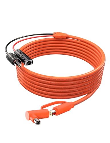 Tonton Solar Connector to DC 8mm Adapter Cable, 2M 6FT 12AWG+14AWG Solar Cable with DC8020/7909 for Jackery Explorer 160 240 500 1000 GZ Yeti BLUETTI Portable Power Station, Solar Generator, Solar Panel - Image 1