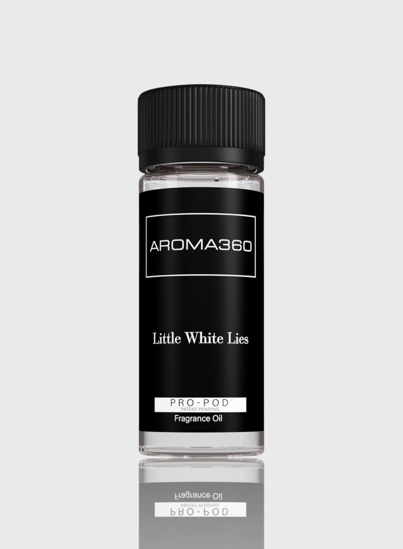AROMA360 Little White Lies Pro-Pod Oil Blend - Hotel Inspired for Luxury Essential Oil Diffusers - Aromatherapy Scent Diffuser Oil - White Tea, Thyme, and Vetiver - 50 mL, 1.7 fl oz - Image 1