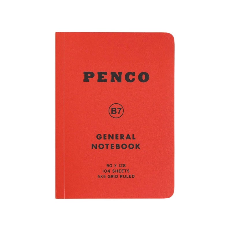 HIGHTIDE Hi Tide Penko Notebook B7 Square Red CN158 - Image 1