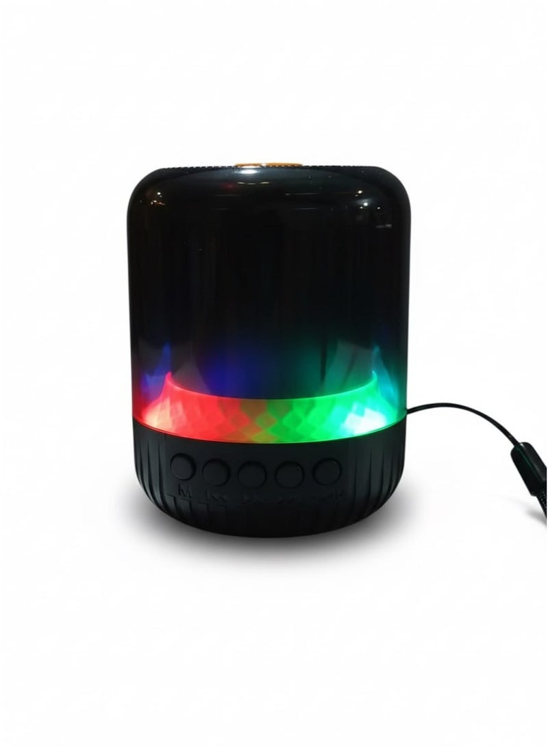 مكبر صوت صب بلوتوث مع مقبض يد - مكبر صوت اسبيكر - مكبر صوت لاسلكي محمول مع إضاءة LED RGB وبطارية قابلة لإعادة الشحن للهواتف الذكية والتلفزيون والأجهزة اللوحية وأجهزة الكمبيوتر -سبيكر ويرلس - Image 3