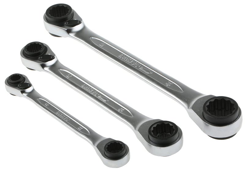 Bahco S4RM/3T Ratcheting ring wrench Set (3 Piece), 8-19mm - Image 3