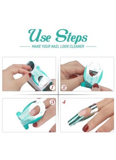 g2plus Nail Forms Nail Art Tip Shape Guide Stickers Acrylic Gel Manicure Extension Tool For Diy And Home Use Salon Supplies (1 Roll 500 Pcs Green)  - Image 5