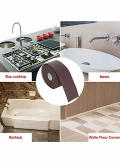 KASTWAVE Caulking Tape Strip, Anti-Mould Caulking Sealing Self-Adhesive Bathtub Caulking Tape  - Image 3