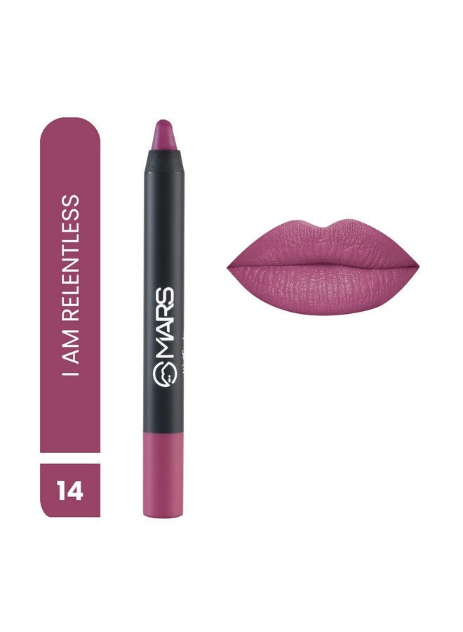 مارس أحمر شفاه MARS طويل الأمد يدوم حتى 12 ساعة | لمسة نهائية غير لامعة | مقاوم للماء | لا يتلطخ ولا يتزحزح من لونه (3.5 جم) (14-I Am Relentless) - Image 2