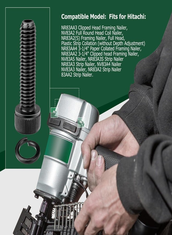 MaxLLTo Replacement 4PK 883-507 Hex Socket HD Bolt M6 x 25 for Superior Parts for Hitachi NR83AA3 NV83A2 NR83A2(S) NR83AA2 NV83A5 NR83A3S NR83A3 NR83AA4 Nailers - Image 2